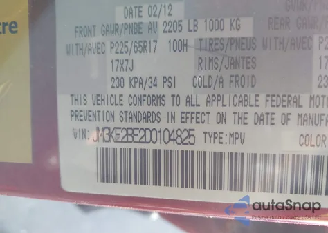 2013 Mazda Cx-5 Sport from USA, damaged, VIN JM3KE2BE2D0104825